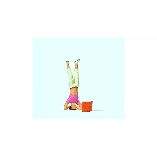 Character doing a headstand