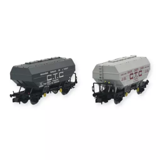 Coffret 2 wagons céréaliers - REE Modèles NW303 - N 1/160