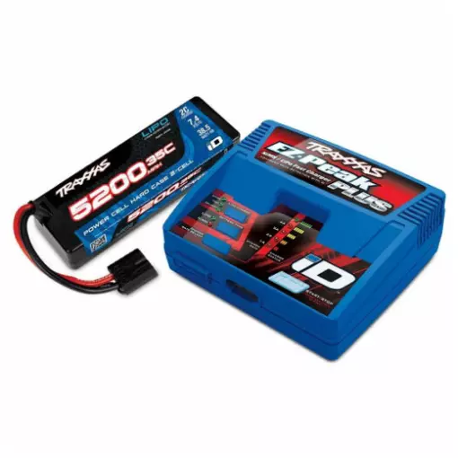 Pack chargeur 2970G + 1 x Lipo 2S 5200mAh 2844R prise Traxxas - Traxxas 2970G-2SR