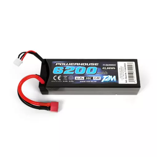 Accu LiPo 2S 7.4V 6200 mAh 50C - T2M T1362002C