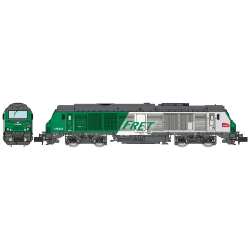 Locomotive Diesel BB 75446 - REE MODÈLES NW-293 - N 1/160 - SNCF - EP VI - Analogique - DC
