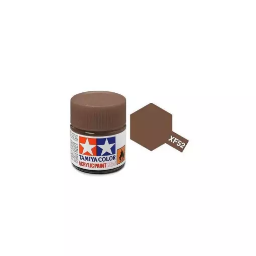 Peinture acrylique en pot - Terre MAT XF52 - TAMIYA 81752 - 10ml