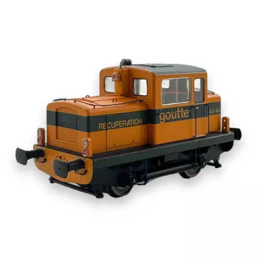 Locotracteur MOYSE 32 TDE, Ferrailleur goutte DCC SON REE MODELS MB125DS - HO 1/87