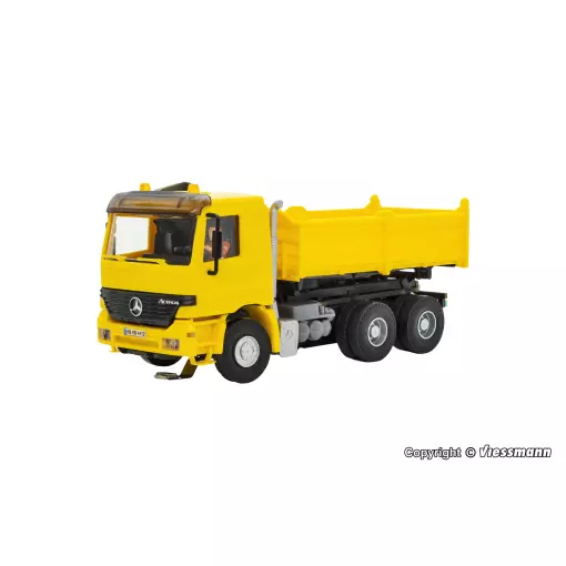 Camion benne motorisé Mercedes-Benz ACTROS Viessmann 8015 - HO 1/87  livrée Jaune