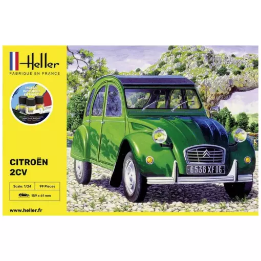 Kit de démarrage - Citroën 2CV - Heller 56765 - 1/24