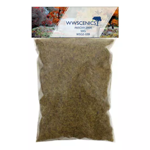 Herbe statique "Patchy" 2 mm - WWSCENICS WSG2-039 - 50 g