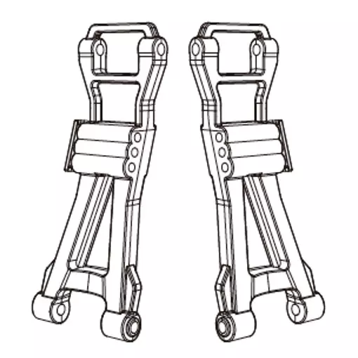 Triangles de suspension arrière (x2) pour Hyper Go - MJX 16250 - 1/16