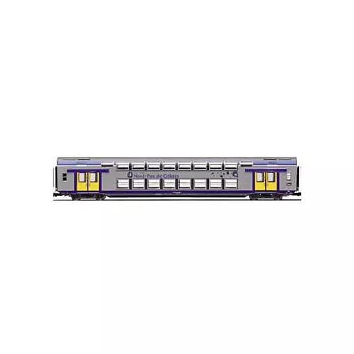 Voiture seconde classe VB2N livrée NORD PAS DE CALAIS avec logo TER