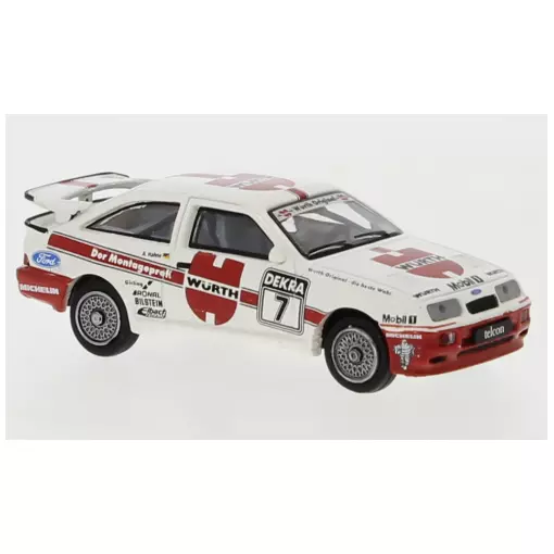 Ford Sierra RS 500 Cosworth, n°7, white and red livery BREKINA 19256 - HO : 1/87 -