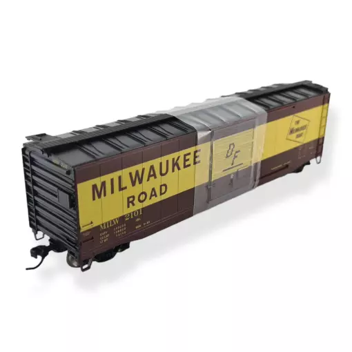 Wagon couvert MILWAUKEE ROAD 2101 RIVAROSSI HR6584A - PRIVAT USA - HO 1/87 