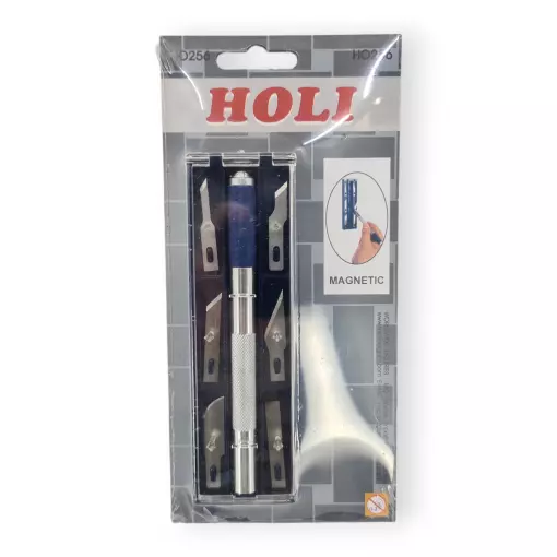 Cutter avec un assortiment de 6 lames - HOLI 256