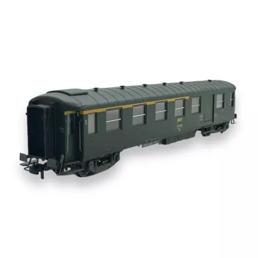 Voiture métallisée Ex-PLM REE Modèles VB462 vert 301 - HO 1/87 - SNCF - EP IV