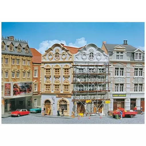 Maison coin+ échafaudage