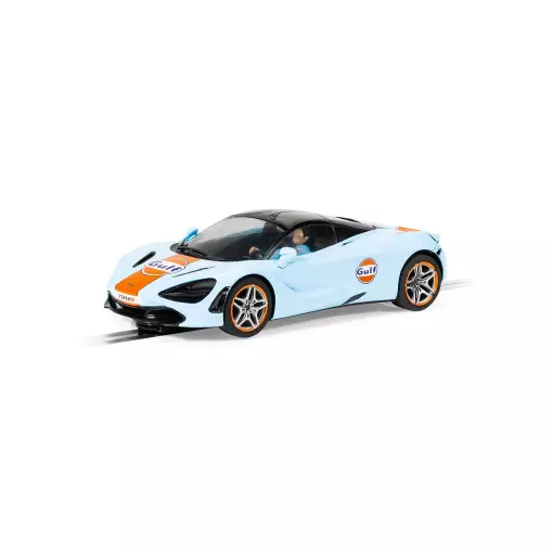 Voiture Analogique - McLaren 720S - Edition Golfe - Scalextric CH4394 - Super Slot - Echelle I 1/32 