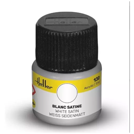 Peinture Acrylique 130 - Blanc Satiné - Heller 9130 - 12ML 