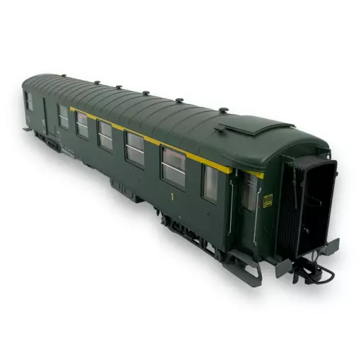 Voiture métallisée Ex-PLM REE Modèles VB460 vert 301 - HO 1/87 - SNCF - EP III.D