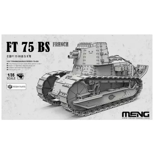Char FT 75 BS français - Meng TS-059 - 1/35