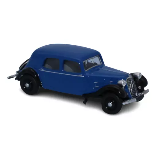 Car Citroën Traction 11A 1935 Bleu franc et noir - Sai 6162 - HO 1/87