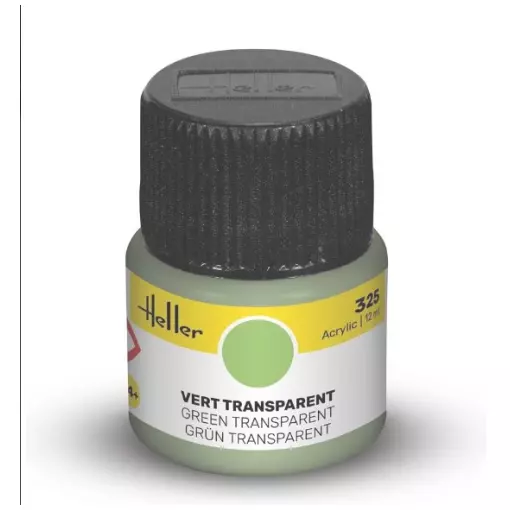 Peinture Acrylique 325 - Vert Transparent - Heller 9325 - 12ML