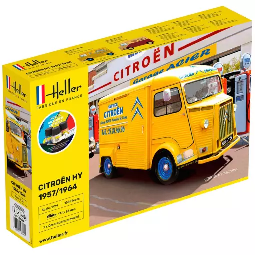 Kit Démarrage Citroën Type H - 2 Décorations - Heller 56744 - 1/24