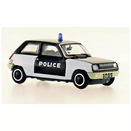 Voiture Renault 5 TL 1972 POLICE "Pie" REE MODELES CB 144 - HO 1/87