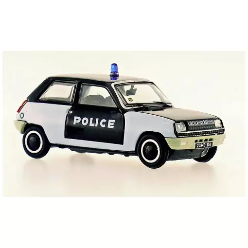  Voiture Renault R5 TL 1972 POLICE "Pie" REE MODELES CB 144 - HO 1/87