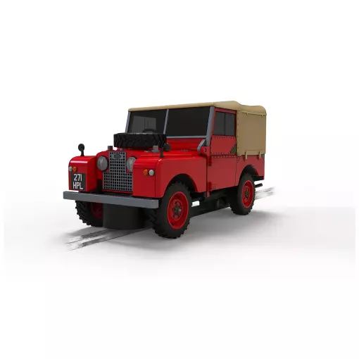 Voiture Analogique - Land Rover Série 1 - Rouge Coquelicot - Scalextric CH4493 - Super Slot - Echelle I 1/32
