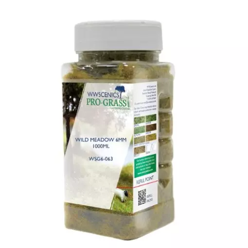 Fibres herbe - WWScenics WSG6-018 - 6mm - 1000ml