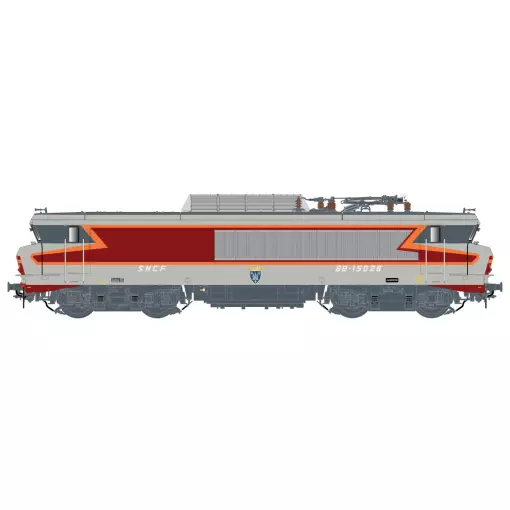Locomotive électrique BB 15028, livrée Arzens, dépôt de Strasbourg - LS Models 10480 - HO 1/87 - SNCF - Ep IV-V - Analogique - 2R