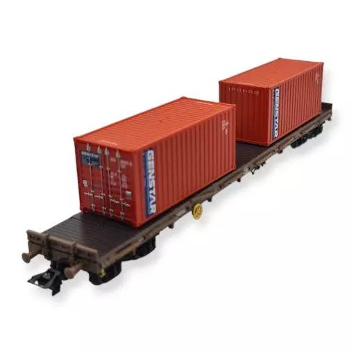 Rungenwagen Containerchassis Rs MARKLIN 47157 - HO 1/87 - DSB - EP V