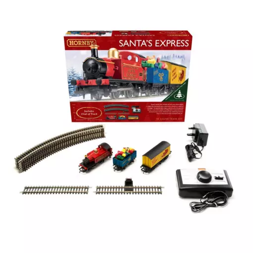 Coffret de train express du Père Noël - Version prise UE - Hornby R1248P - HO 1/87 - Analogique - 2R