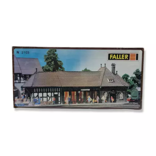 Faller 2103 "Wiesental" miniature railway station - N 1/160 - 210 x 73 x 60 mm