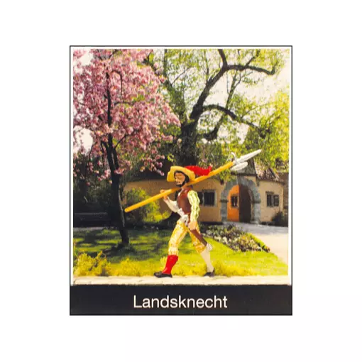 Landsknecht avec hallebarde - Preiser 99508 - HO 1/87