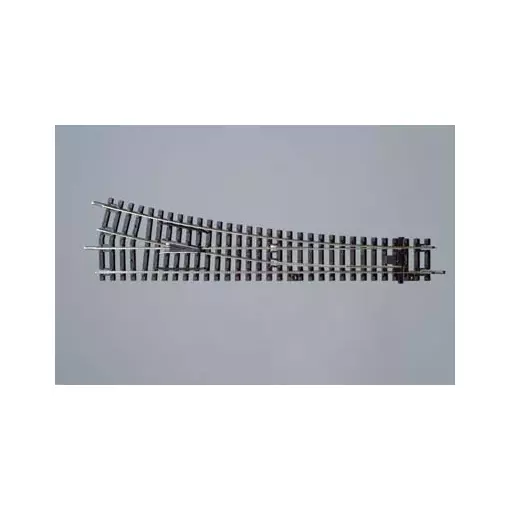 Straight Switch - Wooden Sleepers 239mm 15°-R9 PIKO 55221 | HO 1/87 | Code 100