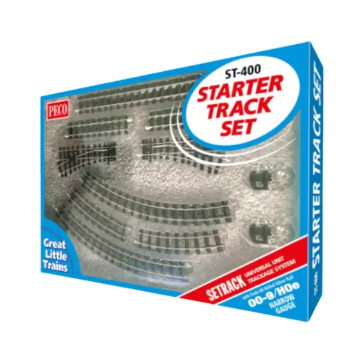 Coffret de départ rails Peco ST400 - HOe : 1/87 - OO 1/76 - Code 80