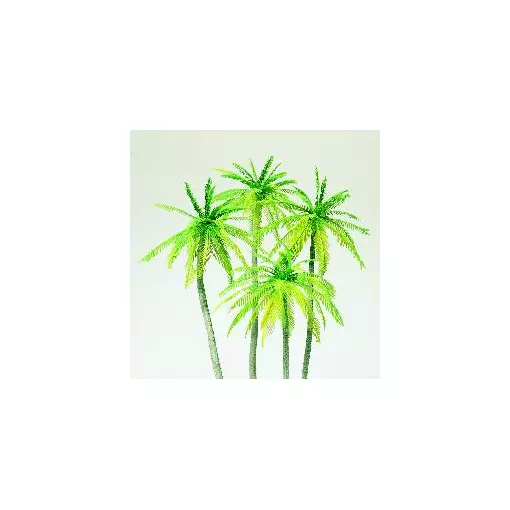 4 palm trees