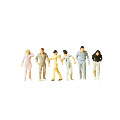 Passers-by walking