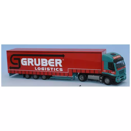 Semi-remorque Iveco Stralis / Jumbo, "Gruber" - AWM 73730 - HO 1/87