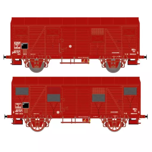 Coffret de 2 wagons couverts - Exact-Train 20925 - HO 1/87 - SNCF - EP III - 2R