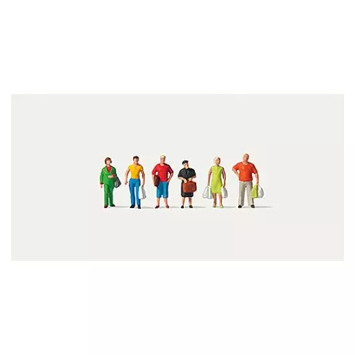 Lot de 6 personnages "Shopping" - Merten 0272563 - N 1/160