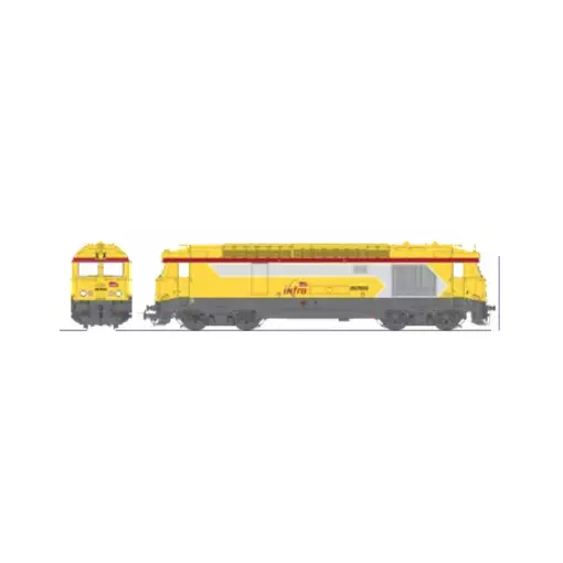 Locomotive diesel BB 67608 Infra - Ree Modèles MB242SAC - HO 1/87 - SNCF - Ep VI - Digital sound fumigène - 3R