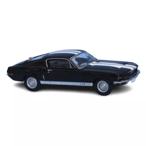 Ford Mustang Fastback Shelby GT 350 - Noir & blanc - 1968 - Brekina 19606 - HO 1/87