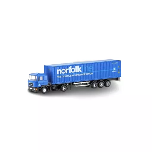 Camion porte-conteneur Man F90 Norfolkline - Lemke 4067 - N 1/160