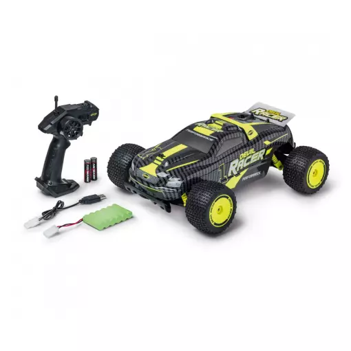 Voiture radiocommande Devil Racer - Carson 500404244 - 1/10 - Jaune - 2,4GHz 100% RTR