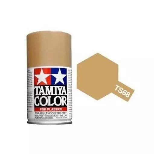 Acrylic spray paint - Beige bridge mat TS68 - Tamiya 85068 - 100ml