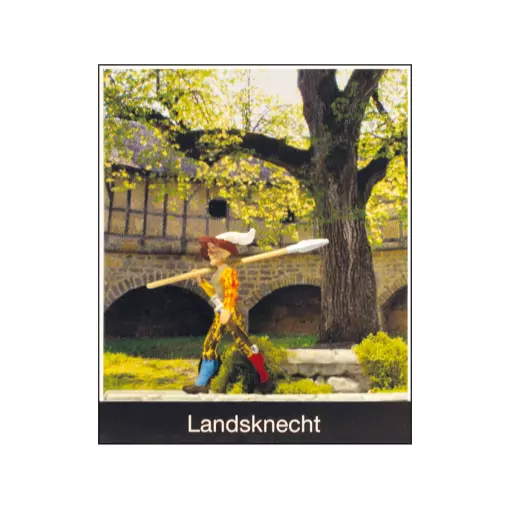 Landsknecht avec hallebarde - Preiser 99509 - HO 1/87