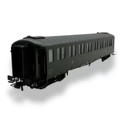 Metallisierter Wagen Ex-PLM REE Modelle VB458 grün 306 - HO 1/87 - SNCF - EP III.B