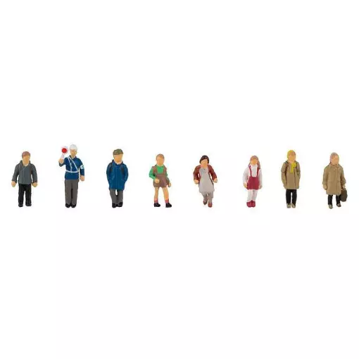 8 figures Children on their way to school - FALLER 151622 - HO 1/87