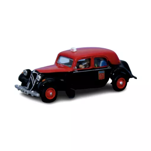 Véhicule TAXI G7 Citroën Traction 11B 1952, 3 caracteres, SAI 1603 HO 1/87