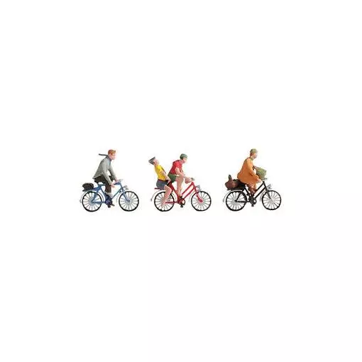 4 ciclistas, 3 bicicletas